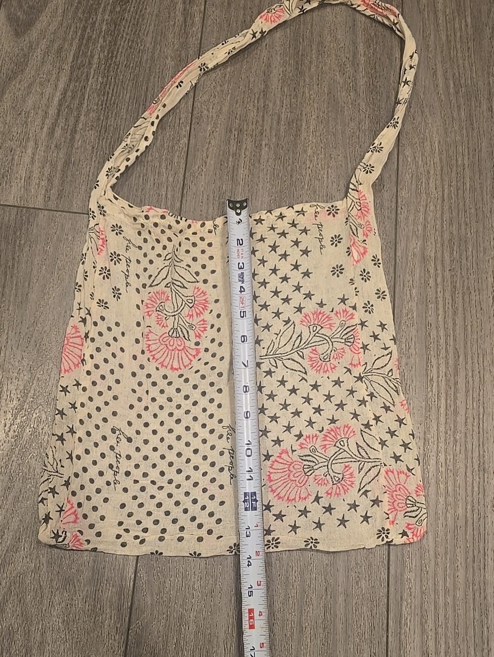 Free People Floral Patchwork Cream and Pink Shear 3 Set Boho Style bags. - Picture 7 of 14